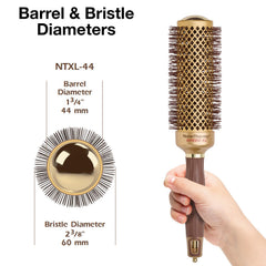 Olivia Garden ion-speed XL bristle detail highlighting frizz-control smoothing.