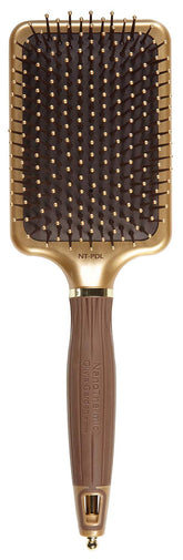 Olivia Garden NanoThermic ceramic ion styler paddle—front view for smooth detangling and all-day shine.