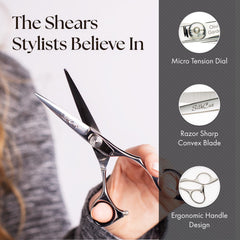 Olivia Garden SilkCut shear handle ergonomic design for comfortable use