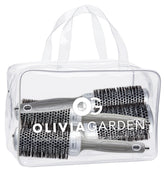 Olivia Garden Ceramic + Ion brush CI-25 barrel close-up demonstrates rapid heat and efficient airflow.
