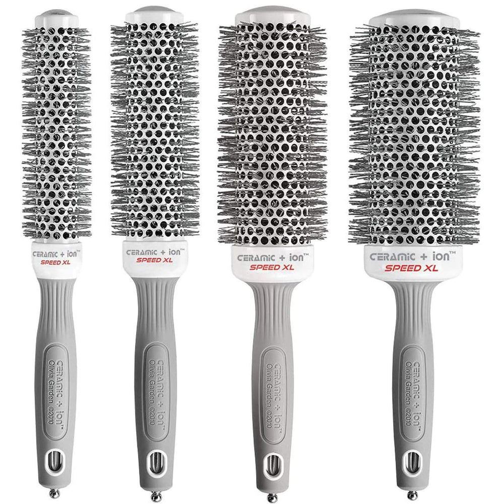 Olivia Garden Ceramic + Ion Speed XL extra-long barrel for faster, smoother blowouts.