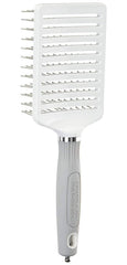 Olivia Garden Ceramic + Ion XL Pro Paddle Brush head close-up showing ion bristles