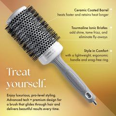 Olivia Garden CI-45 ion-charged material close-up for smoother hair surface