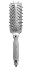 Olivia Garden CIXL-PROS paddle brush front view showing detangling-friendly design and ceramic ion benefits.