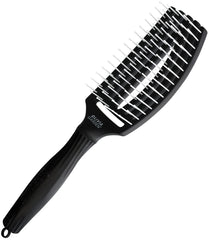 Olivia Garden Fingerbrush showcases hand-shaped scalp-massage design for comfort.
