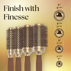 Olivia Garden NanoThermic brush retractable sectioning pick for easy styling.
