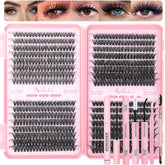 OLLAVO Lash Clusters Kit full set for DIY eyelash extensions