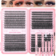 OLLAVO Lash Clusters Kit full set for DIY eyelash extensions