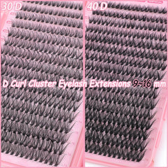 OLLAVO lash clusters kit thin-band design for comfortable wear all day.