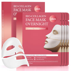 OLLM Korean Overnight Mask packaging close-up highlighting travel-ready, hydrating skincare at home.