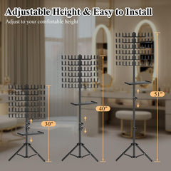 OLMRJKD foldable base and detachable stands simplify storage and travel.