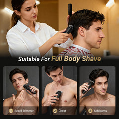 OLOV barber IPX7 wet-dry design for easy cleaning
