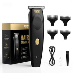 OLOV barber zero gap T blade closeup for precise detailing