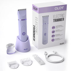 OLOV groin trimmer closeup ceramic blade for skin-friendly trimming