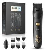 OLOV LITE beard trimmer with six guide combs for precise shaping.