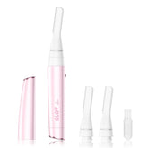 OLOV slim facial hair remover front view in pink for gentle daily grooming