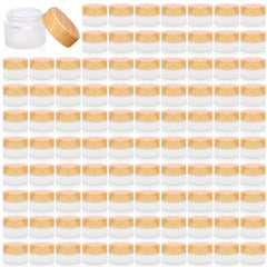 Olutacot 32-piece glass cosmetic containers set for compact storage