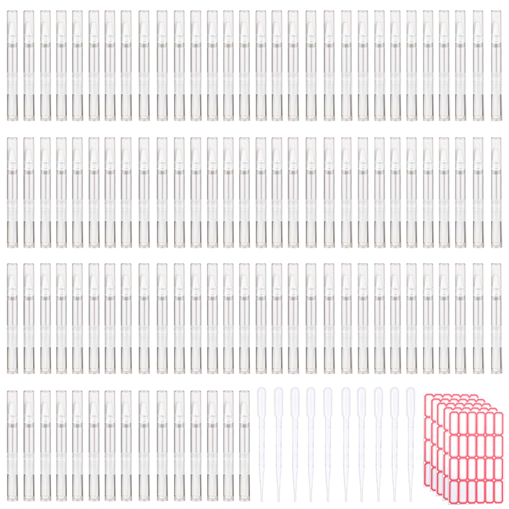 Olutacot cuticle oil pen clear twist top for precise, even nail application.