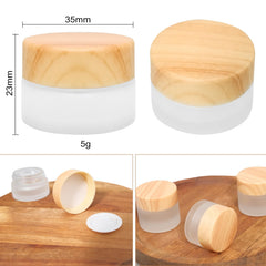 Olutacot anti-drip dome lids on frosted jars prevent leaks