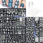 OMDBAGD snowflake stamping plate for quick holiday nail art
