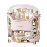 Omeily Upgrade Large Makeup Organizer front view offers quick access and clear visibility.