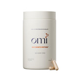 OMI WellBeauty Women's Hair Growth Peptides bottle emphasizes at-home follicle care for stronger strands.
