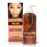 OMIC Lighten-Up lotion bottle front view promotes even skin tone and deep hydration.