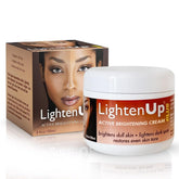 OMIC Lighten-Up Plus bottle front for daily brightening and moisturizing.