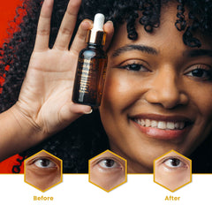 Using OMIC Lighten-Up Serum on armpits during skincare routine