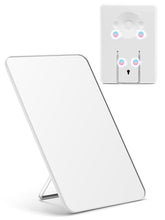 OMIRO Magnetic Locker Mirror 10x7-inch desk angle view for precise grooming.