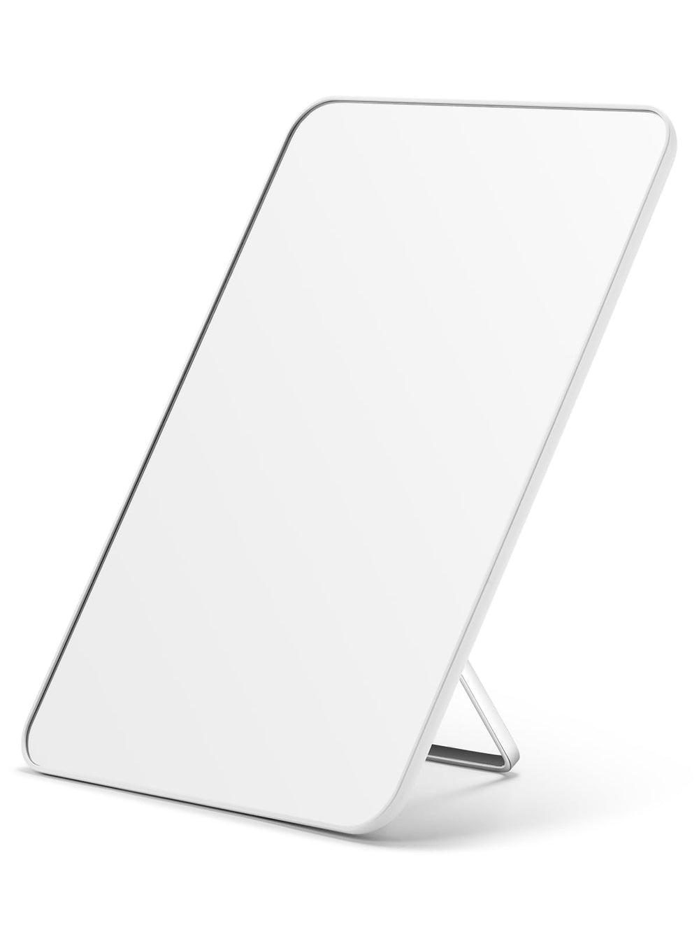 OMIRO makeup mirror with desk stand offers adjustable angle for comfortable viewing during routines