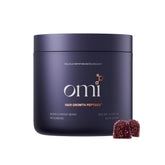 OMI WELLBEAUTY Hair Growth Gummies bottle, easy daily use for ongoing hair support.