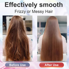 Omzjsvyq bamboo hair brush rounded teeth massaging scalp for circulation.