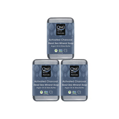 One With Nature activated charcoal soap 4oz pack hero showcases detox cleansing for face and body.