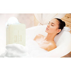 One With Nature Dead Sea Salt Soap 3-pack lathering into soft foamy texture.