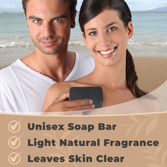 One With Nature soap with shea butter and argan oil for balanced moisture.
