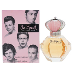 One Direction Our Moment bottle-front showcases a modern feminine fragrance suitable for daily wear.