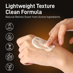 OneHerolabs Retinol Moisturizer fragrance-free label signals gentle, sensitive-skin friendly cream.