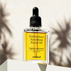 Onekind Golden State rosehip seed oil close-up for brightening skin