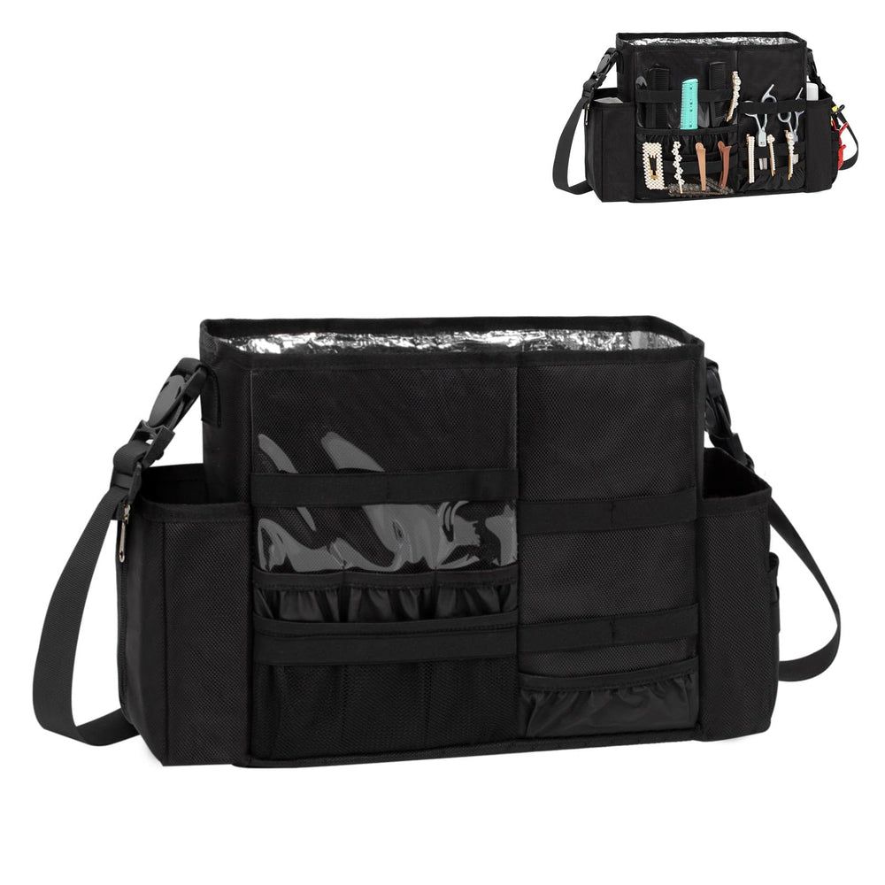 onemoky hairdresser bag main compartment keeps tools organized for quick access.