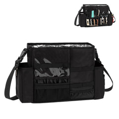 onemoky hairdresser bag main compartment keeps tools organized for quick access.