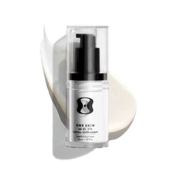 oneskin EYE OS-01 refill packaging closeup shows fragrance-free formula for sensitive skin.