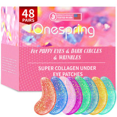 Onespring eye masks collection with 48-pair box for convenient daily use