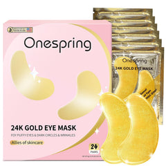 Onespring under eye patches packaging, gift-ready stocking stuffer for pampering moments