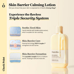 ONGREDIENTS Centella Asiatica extract illustration emphasizing calming skin-soothing routine