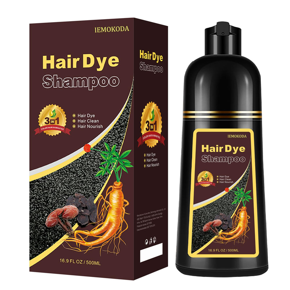 Onilyua hair dye shampoo bottle shows light brown tint for quick refresh