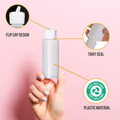 Onisavings botellas con tapón de vertido, flujo controlado para líquidos.