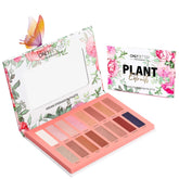 ONLYBETTER vegan nude eyeshadow palette opened shows sleek case and rich pigments for versatile looks.