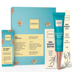 Onsen Secret nail care kit with cuticle serum ready for daily hydration and nail health