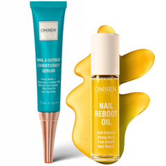 Onsen Secret Nail Reboot Duo cuticle cream 15ml smooths cuticles for healthier-looking nails.